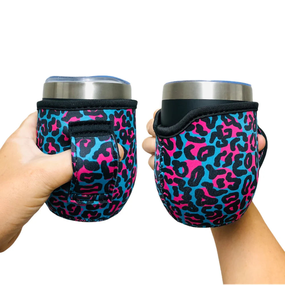 Blue Leopard 12oz Wine Tumbler Handler™