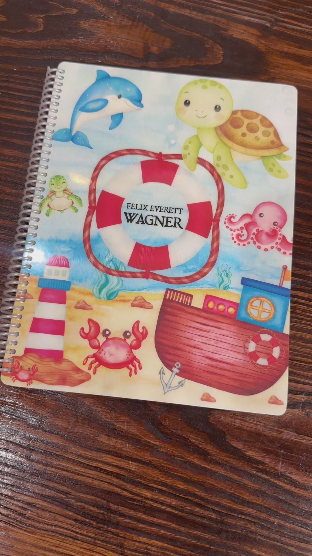 Baby Book - NAUTICAL OCEAN