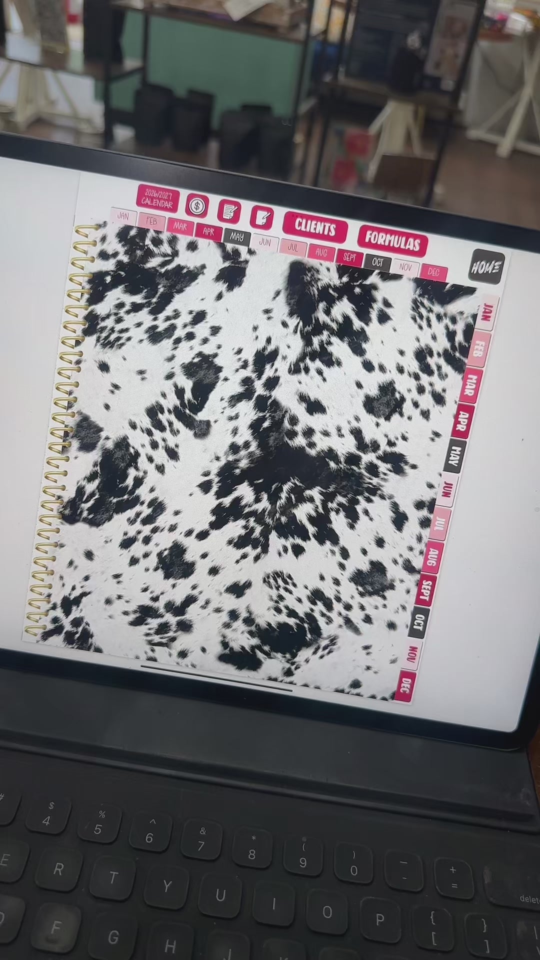 2026 Digital Appointment Book | CHELSEA VS | AUTUMN NAVY FLORAL