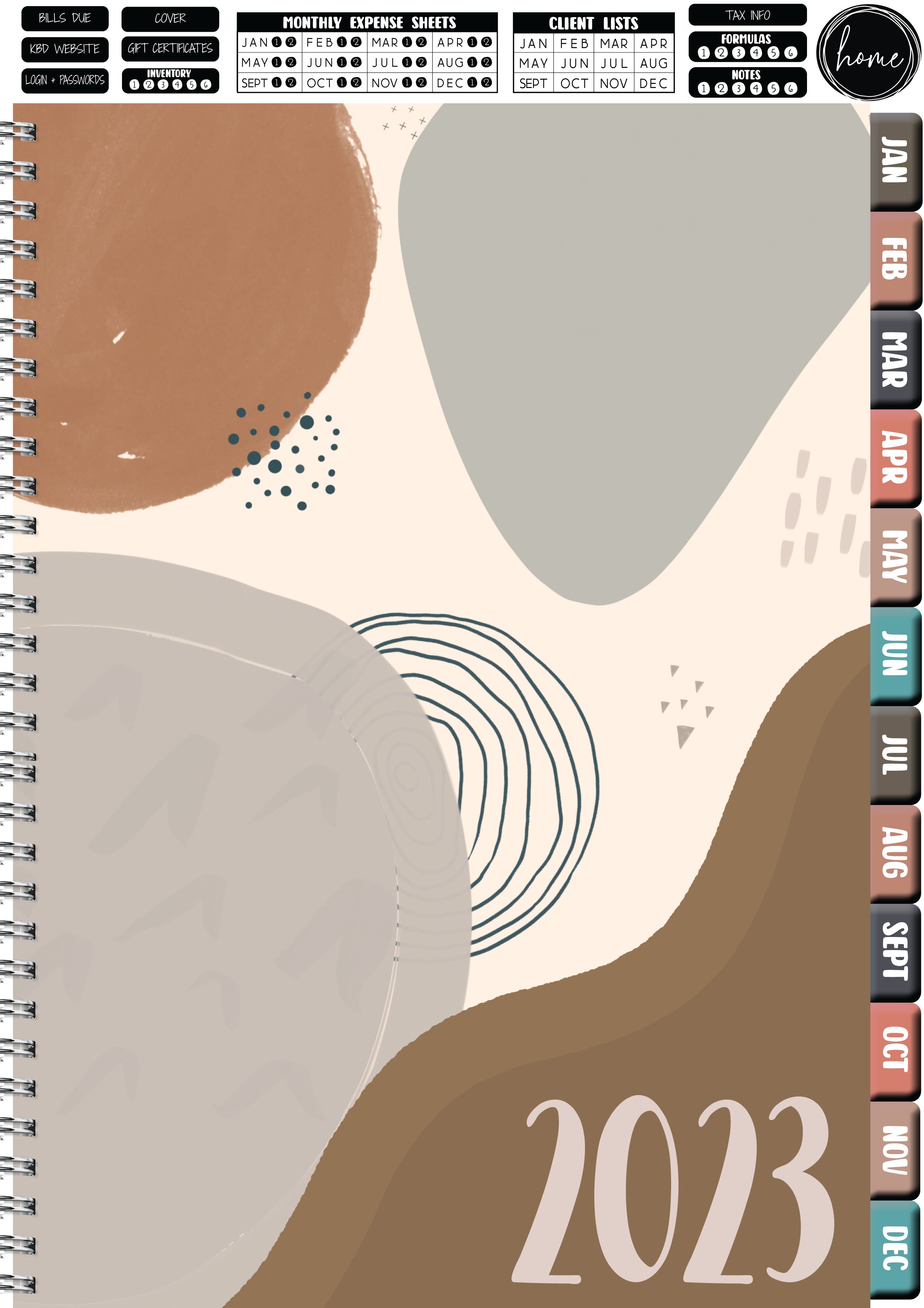 2023 Digital Keepall Appointment Book -  BOHO ABSTRACT 2