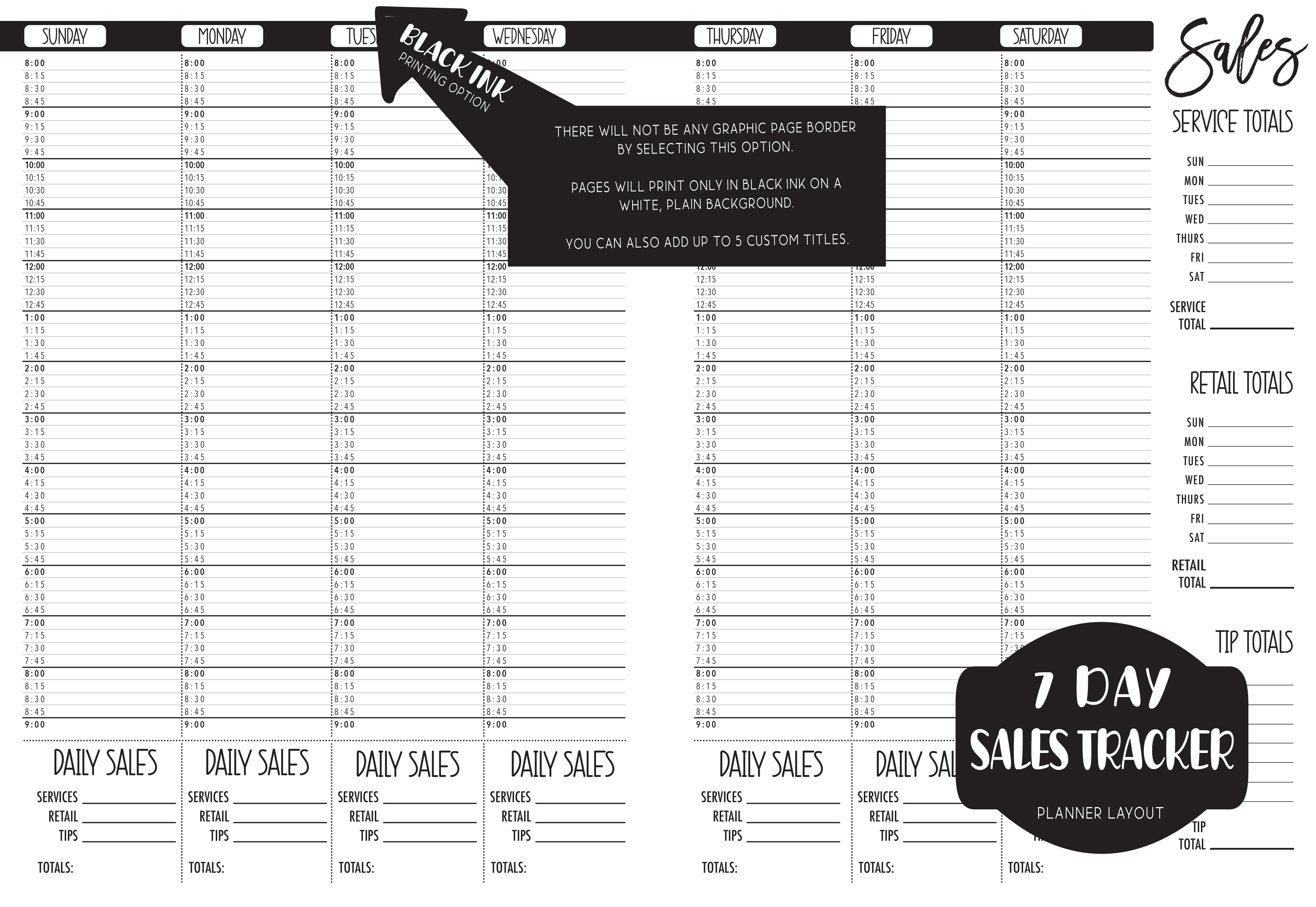 Sales Tracker Appointment Book -  BUFFALO PLAID