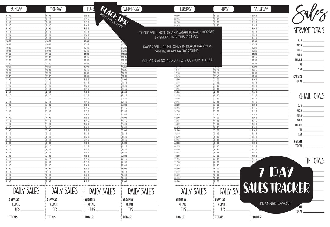 Sales Tracker Appointment Book - TEASE IT