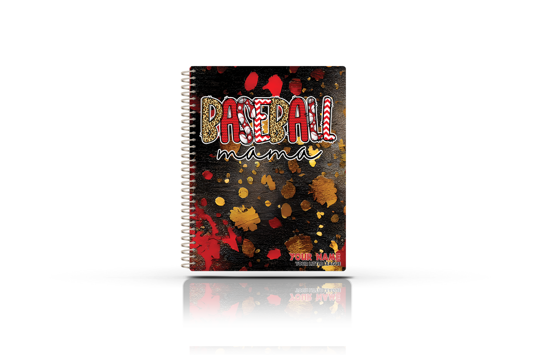 Baseball Scorebook  - RED GOLD MAMA