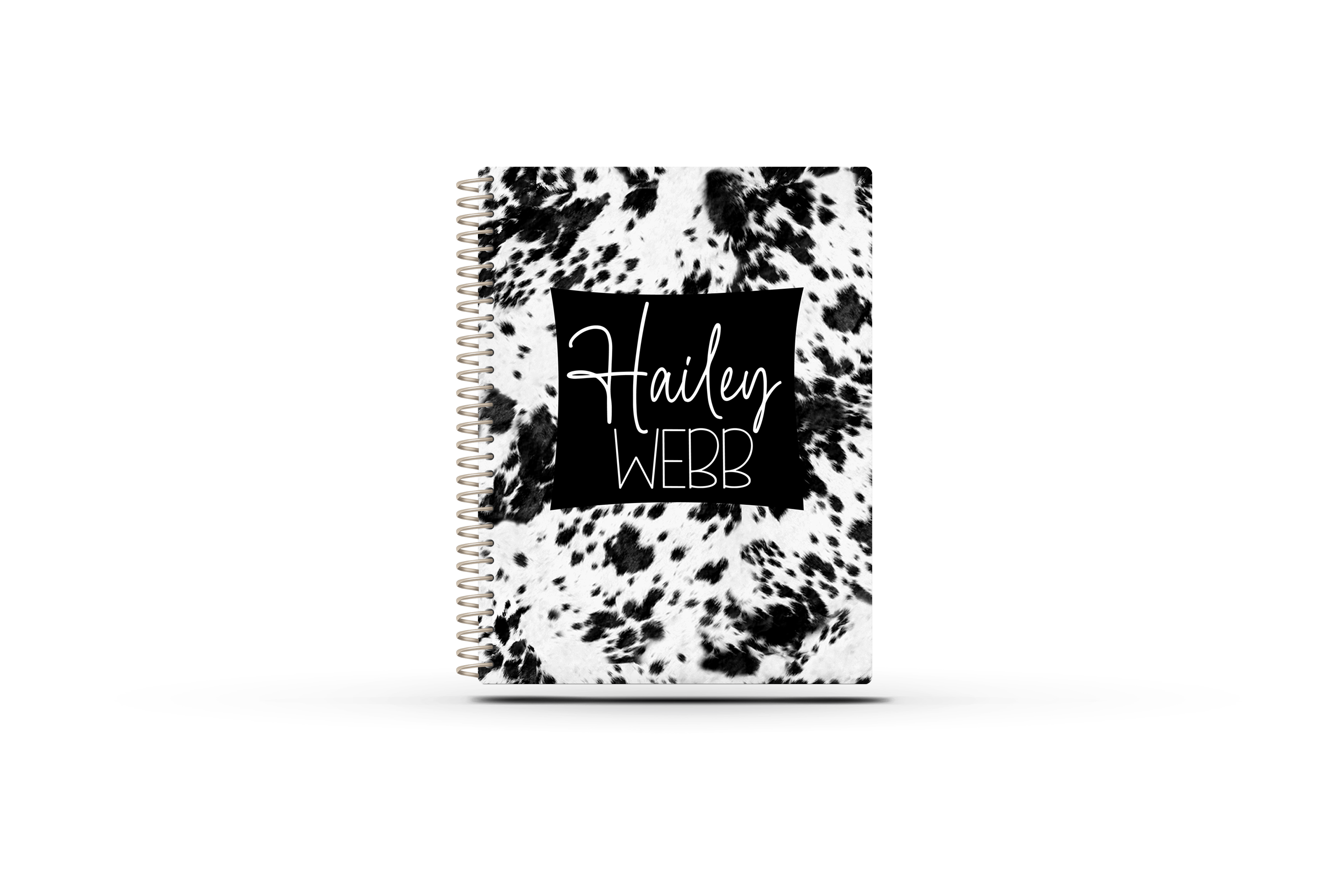 Small Biz Sales Planner - BLACK COWHIDE