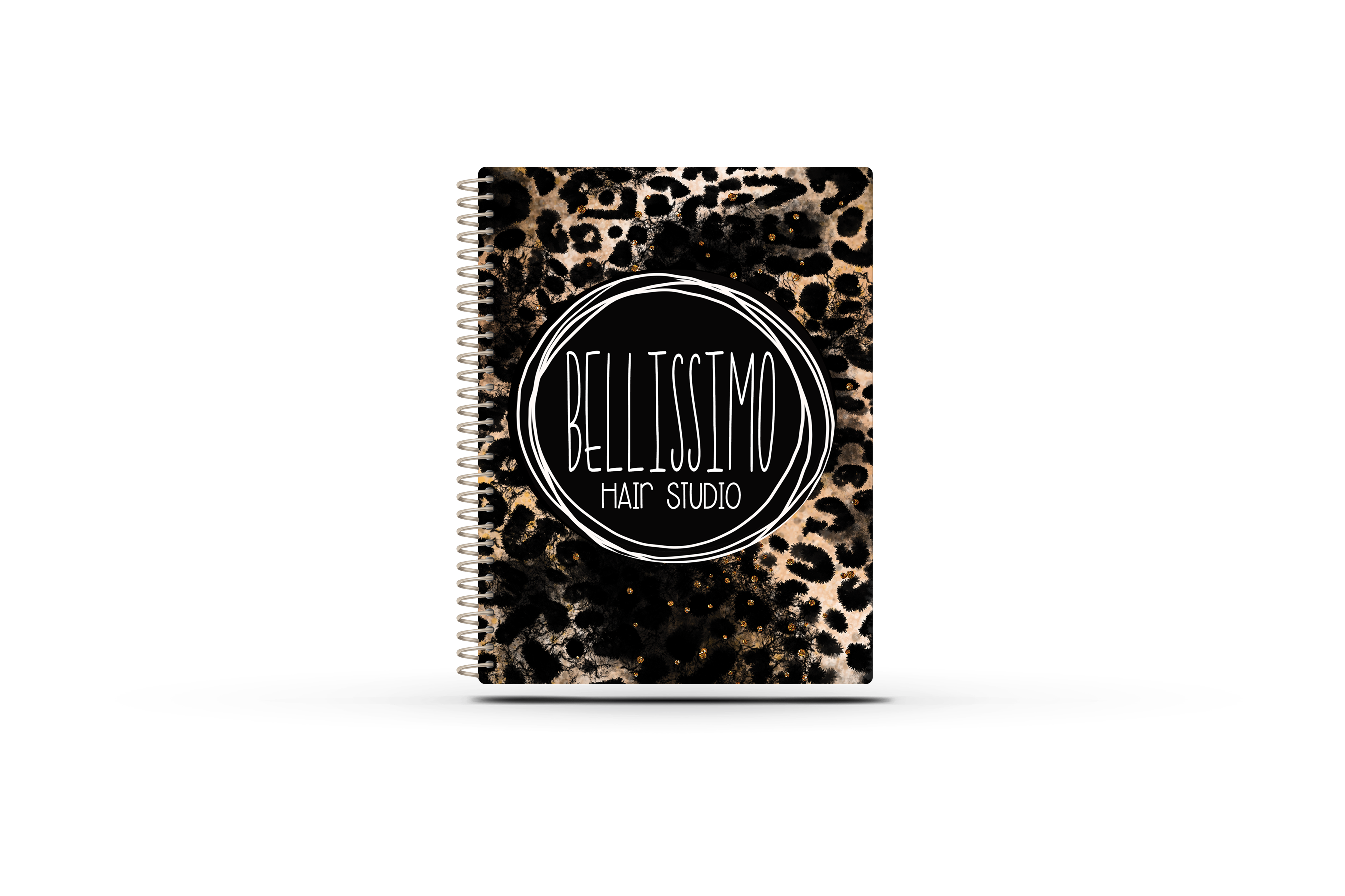 Weekly Planner - BLACK GLITTER LEOPARD