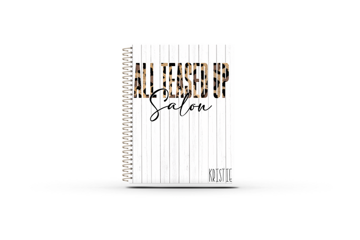 Sales Tracker Appointment Book - CUSTOM LEOPARD SALON