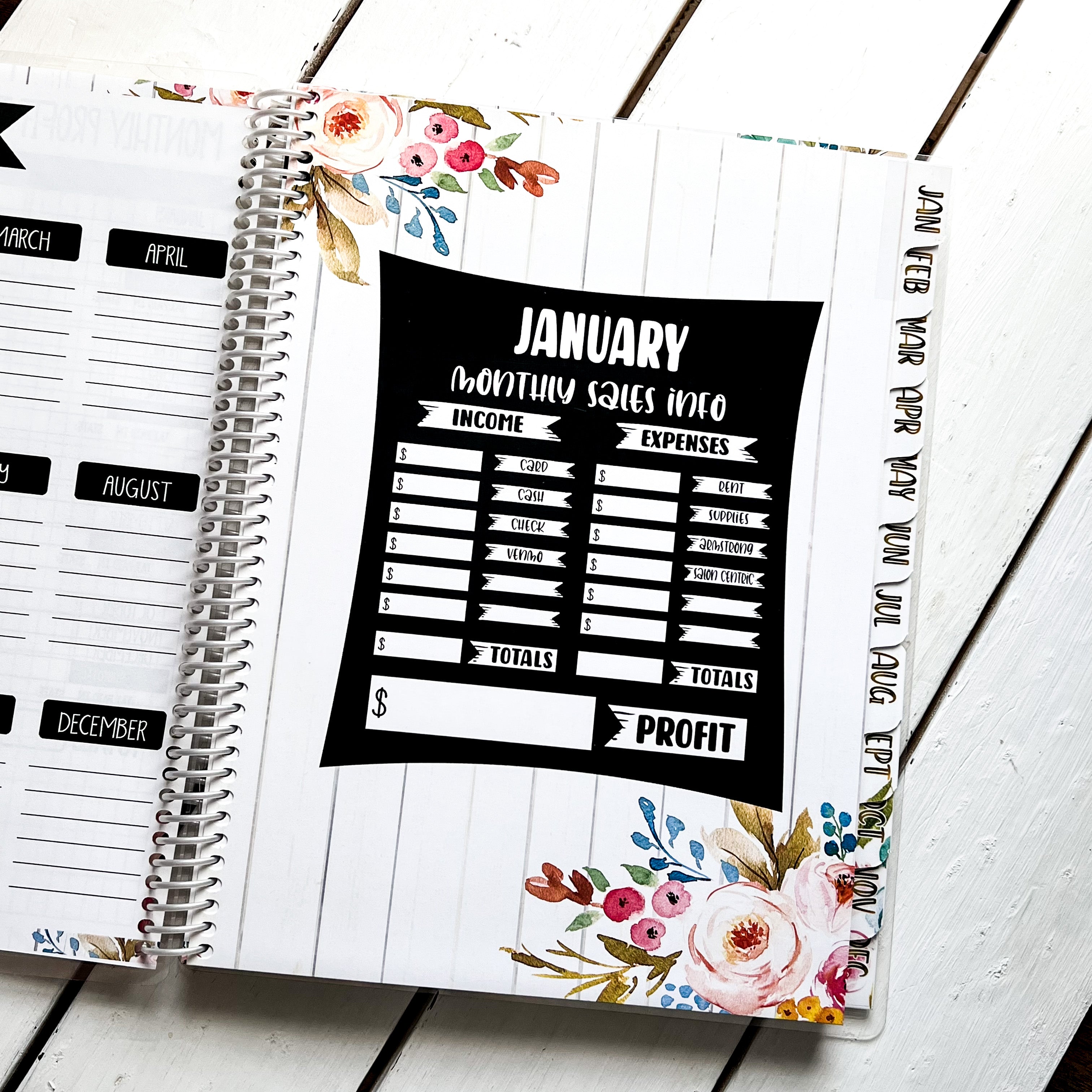 Sales Tracker Appointment Book - BRIGHT TRIANGLES