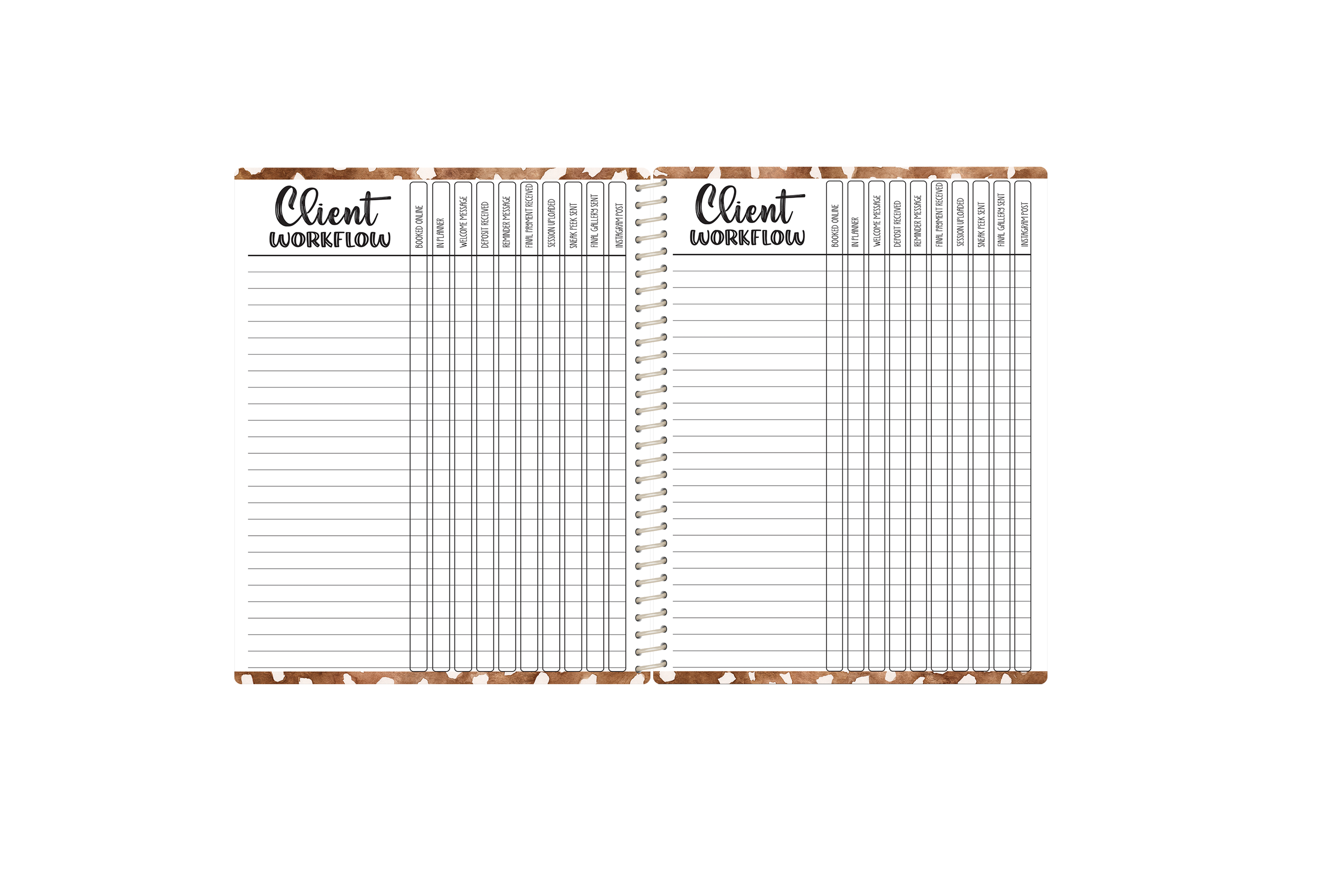 Photography Appointment Book - CLAIRE FLORAL