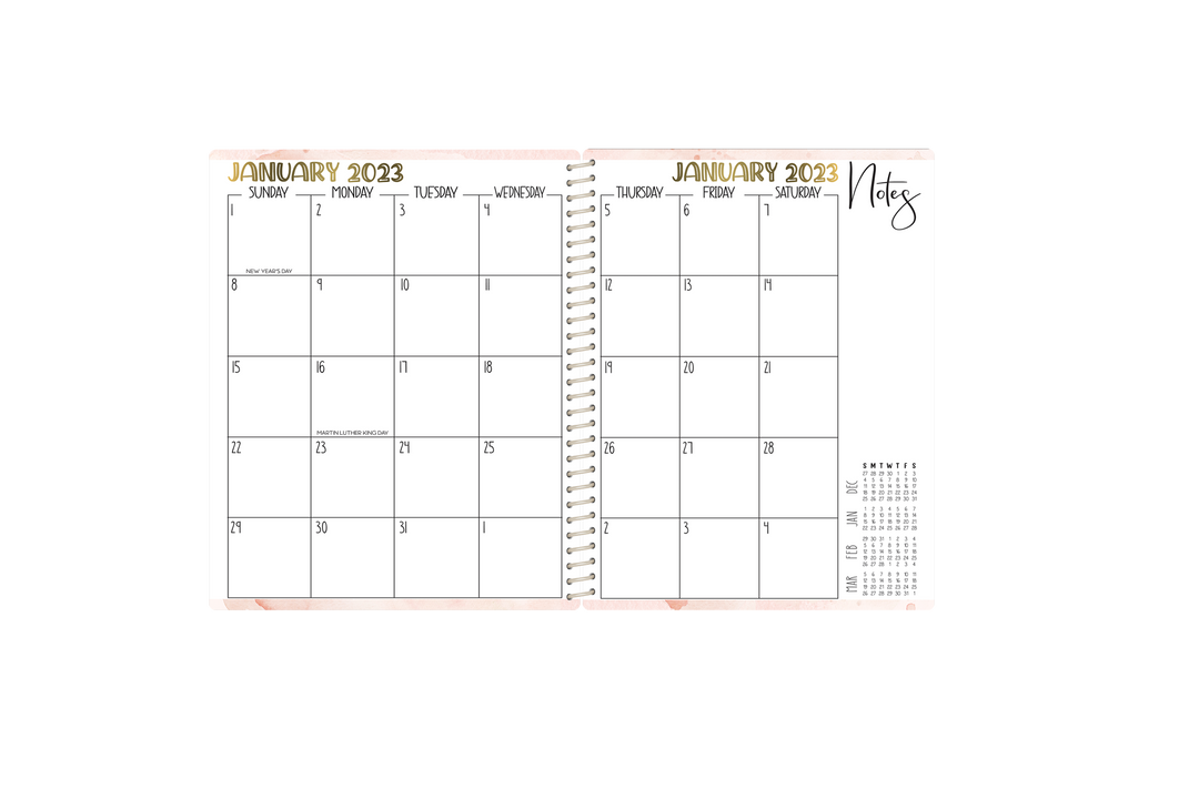 Small Biz Sales Planner - HIGHLAND NAVY FLORAL
