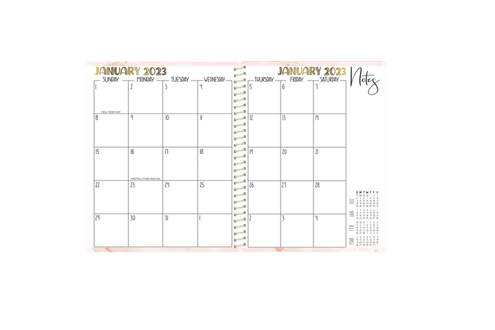 Small Biz Sales Planner - HIGHLAND NAVY FLORAL