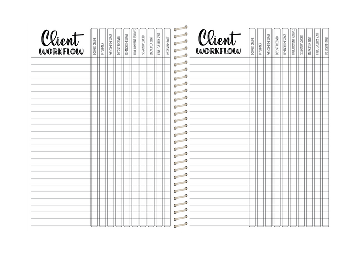 Photography Appointment Book - LEOPARD DARK