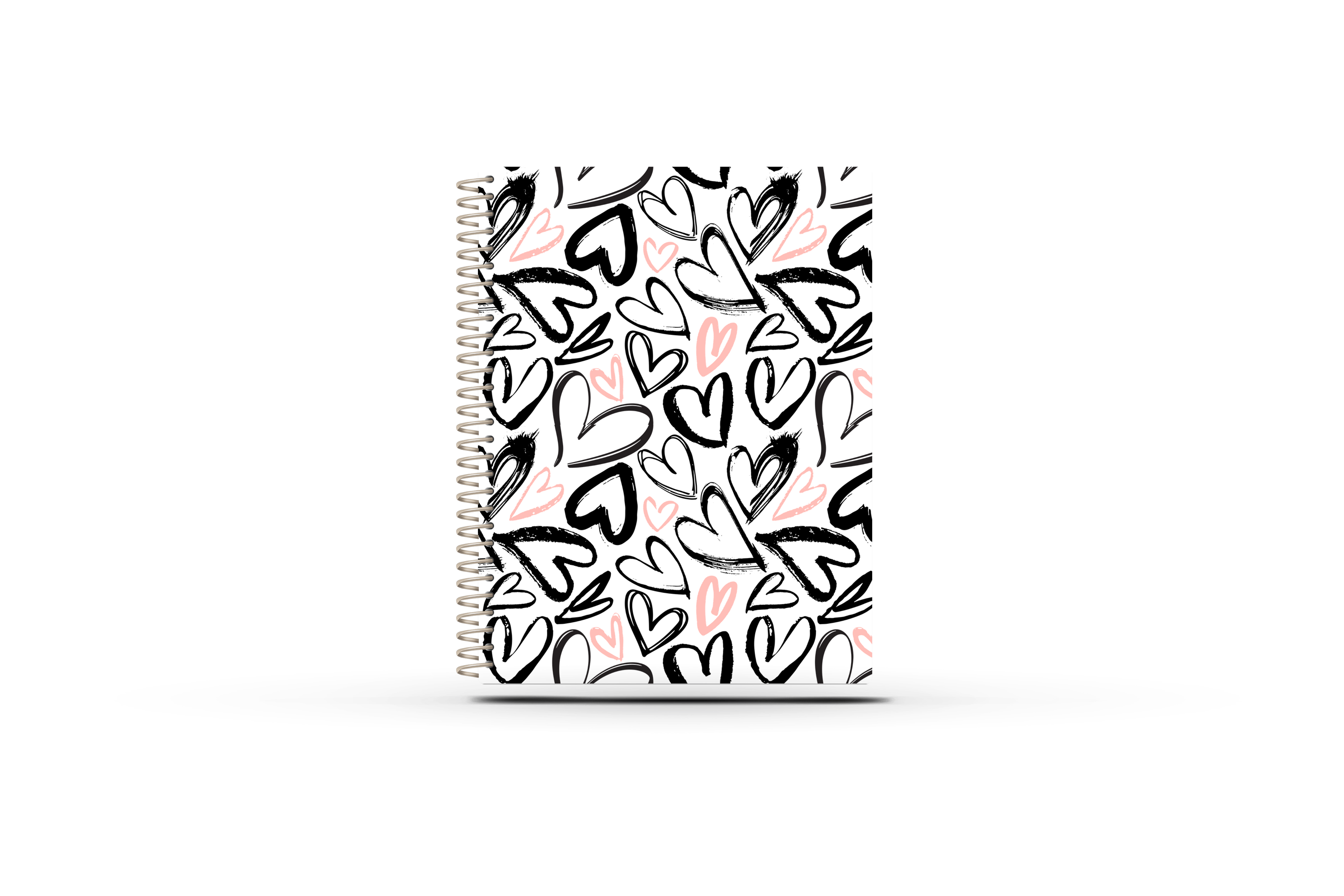 Weekly Planner - PINK BLACK HEARTS