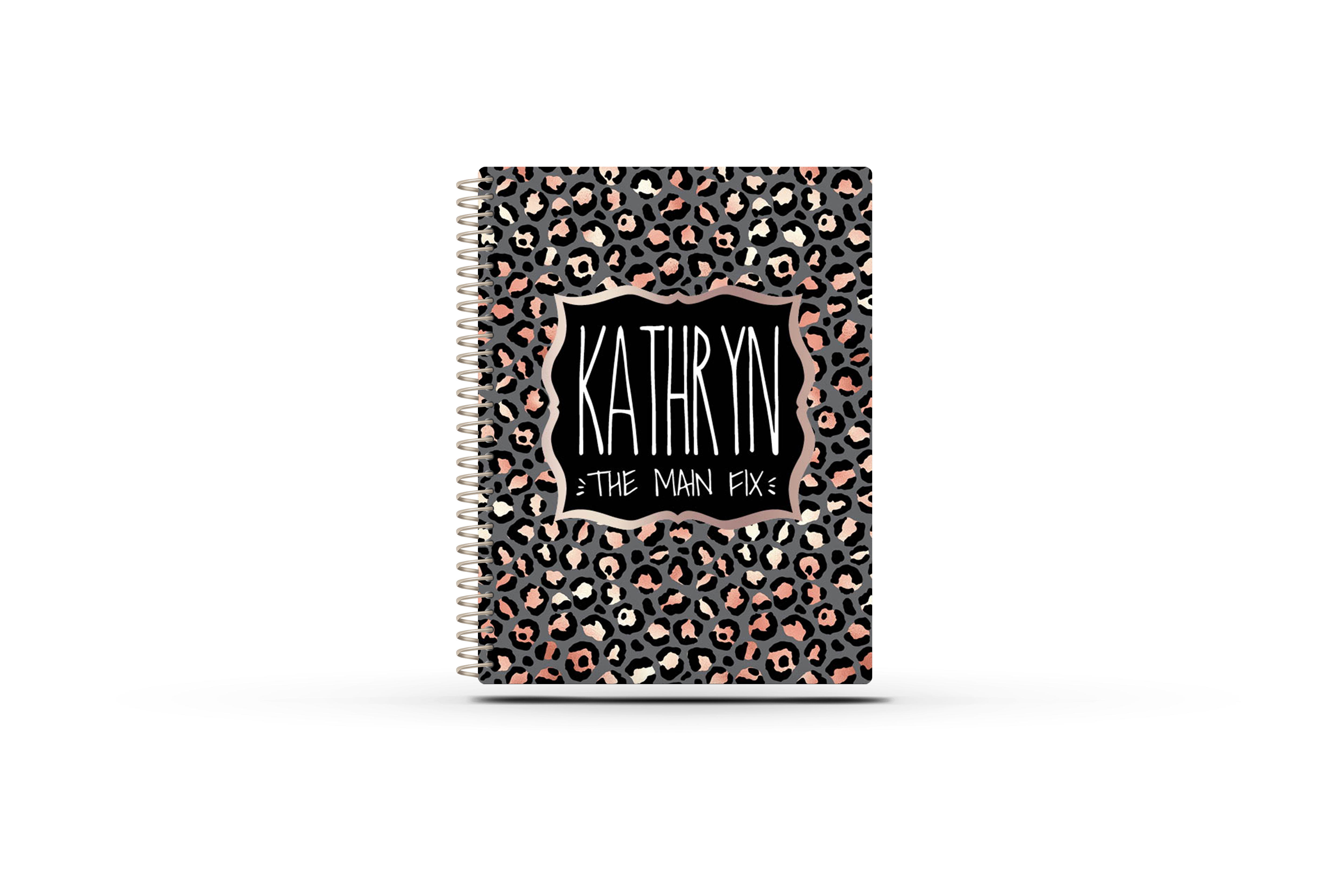 Lindsay VS Appointment Book - ROSE GOLD GREY LEOPARD