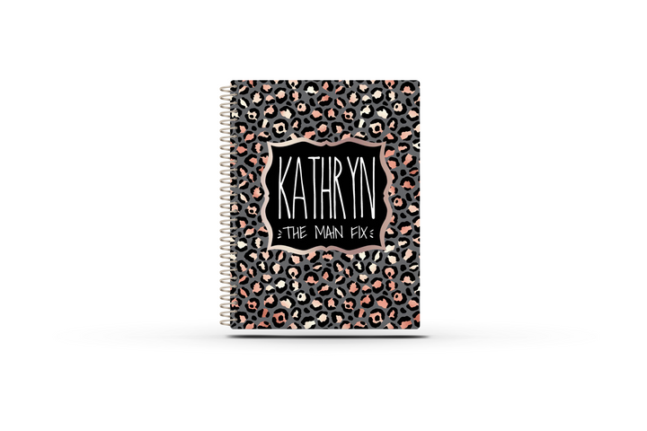 Small Biz Mileage - ROSE GOLD GREY LEOPARD