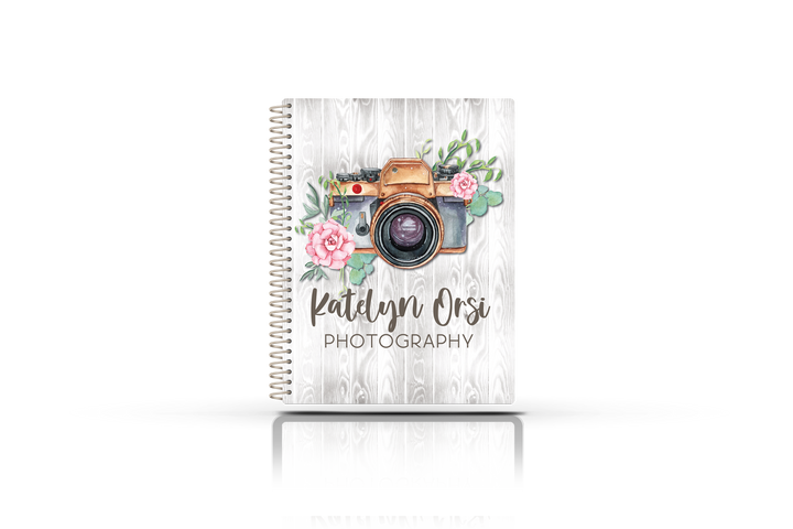 Photography Appointment Book - FLORAL VINTAGE CAMERA