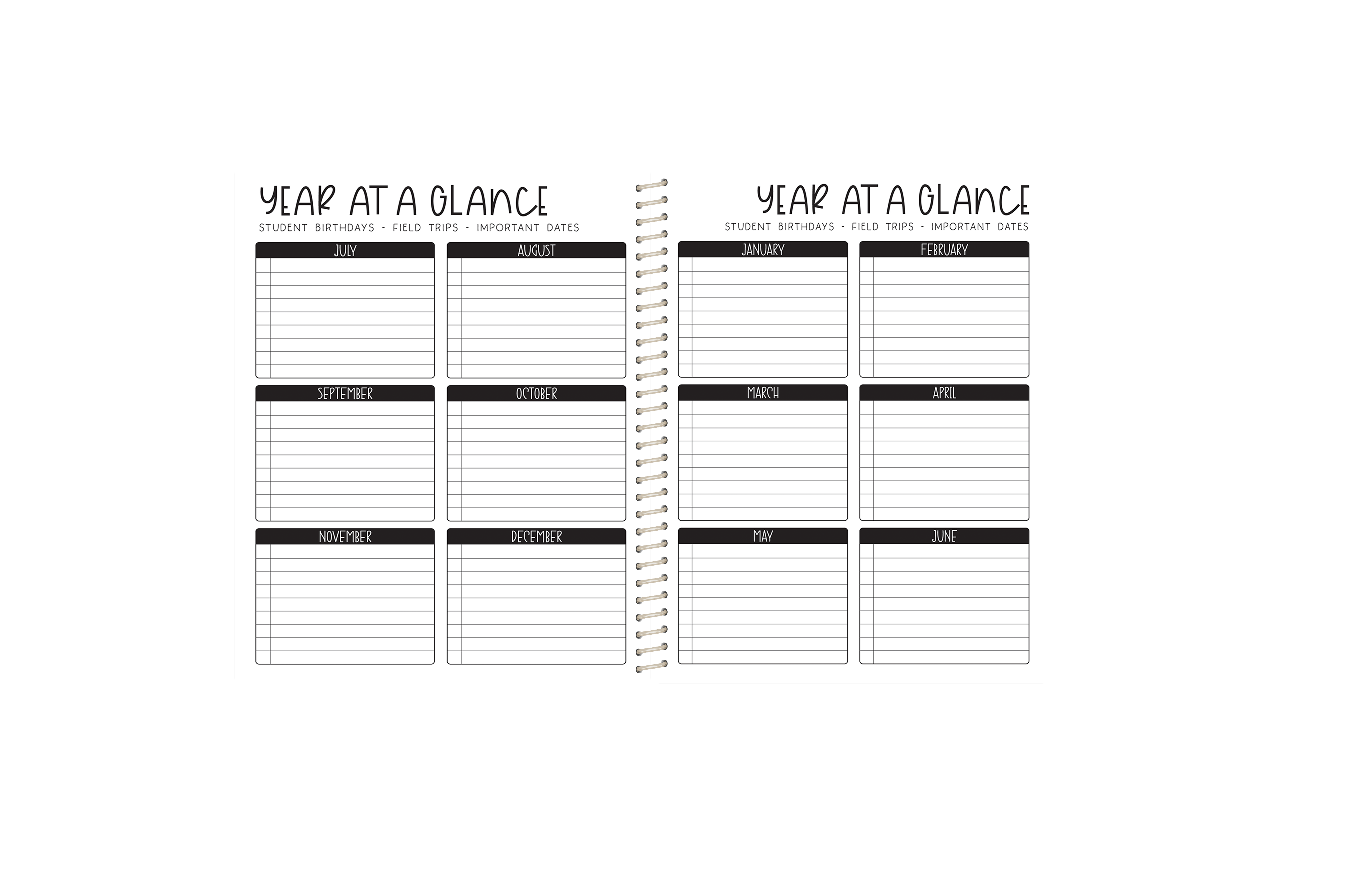 Reading/Writing Teacher Planner -  MONSTERS